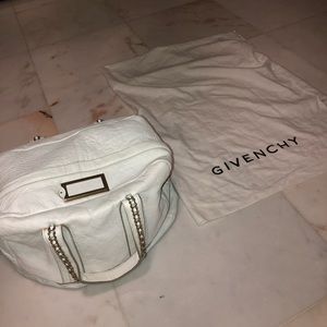 Givenchy White Leather Handle Bag